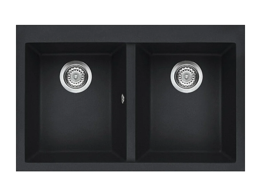 Elleci Quadra 350 Lavello montato su piano Rettangolare Granitek