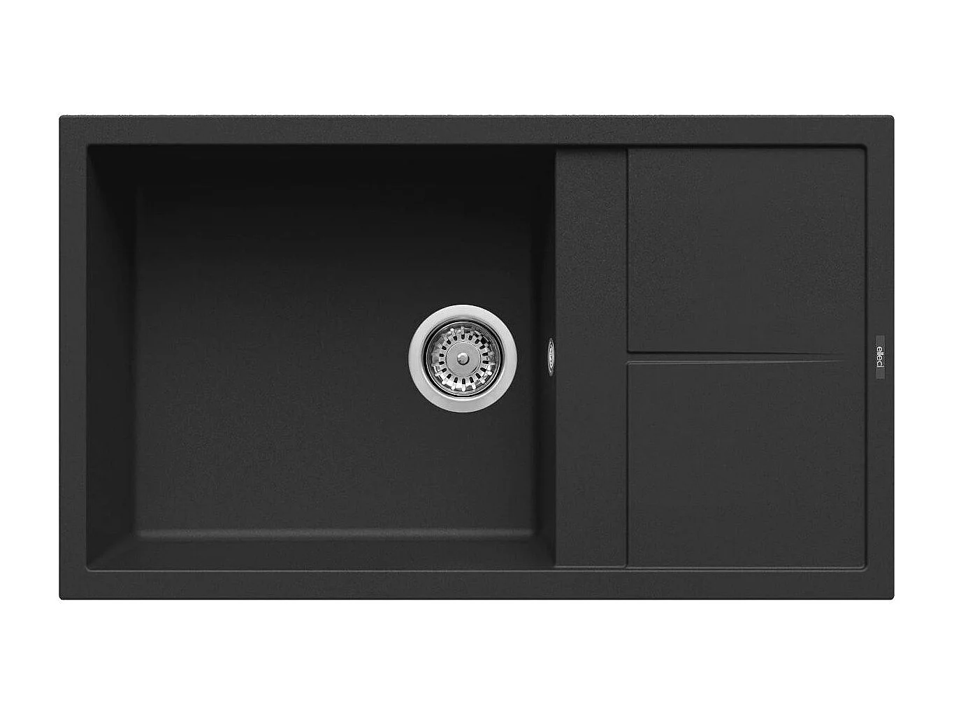 Elleci Unico 410 Lavello montato su piano Rettangolare Keratek plus