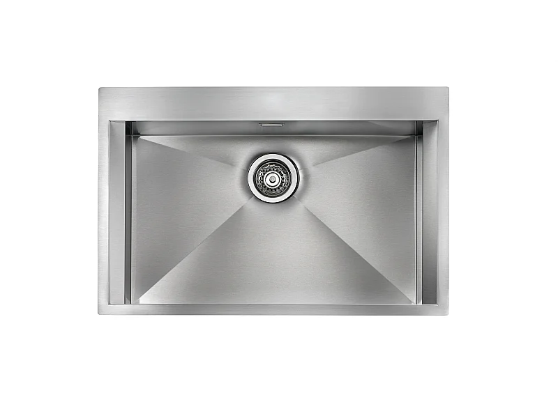 Lavello FOCUS MIX 3"  1 vasca ACCIAIO INOX INCASSO SLIM 77X50 prof. 19