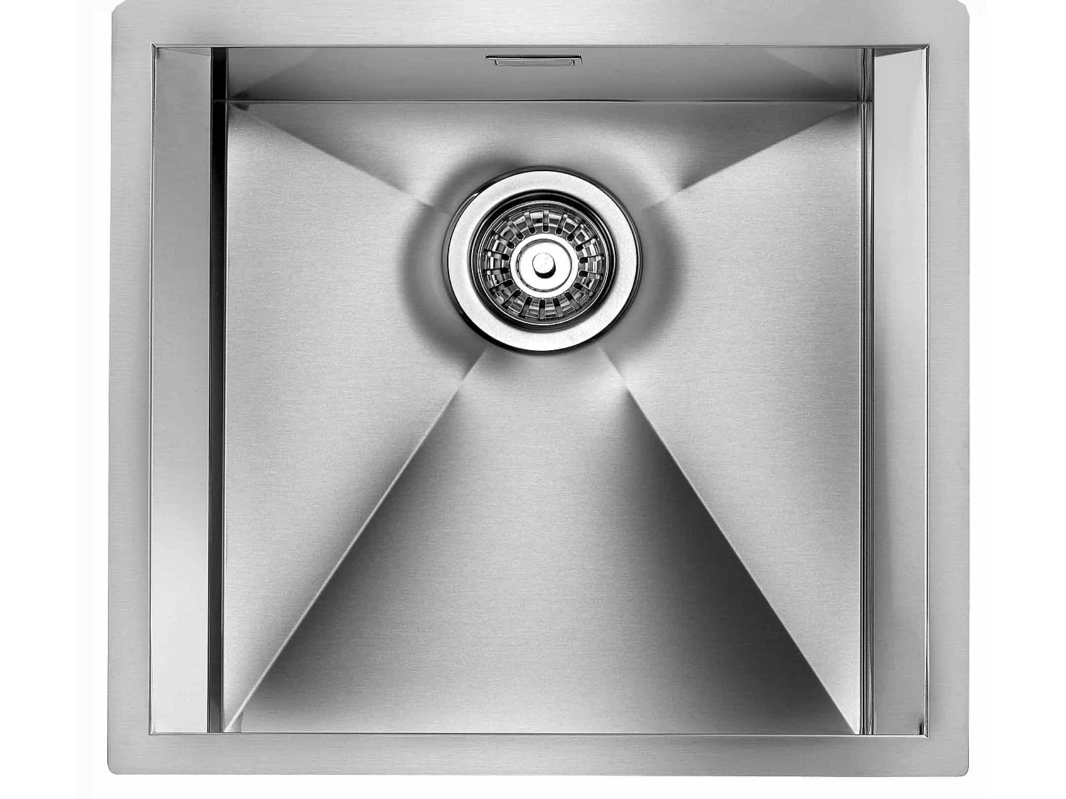 LavelloFOCUS 3" 1 vasca ACCIAIO INOX INCASSO SLIM 50X45 prof. 19