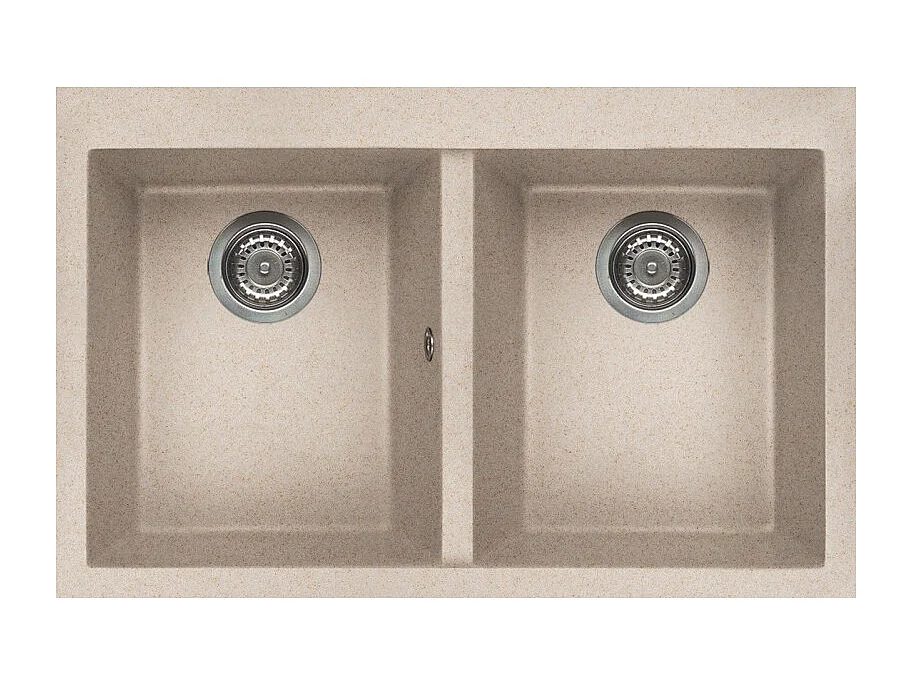 Elleci Quadra 350 Lavello montato su piano Rettangolare Granitek