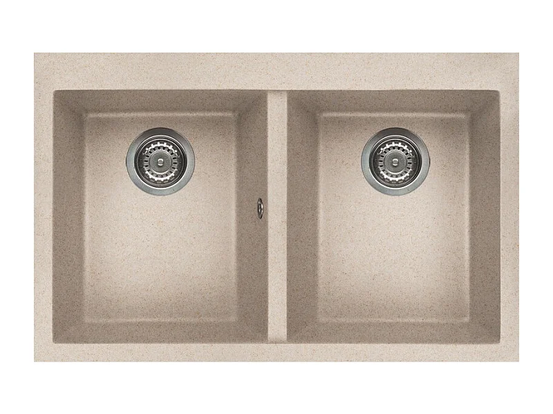 Elleci Quadra 350 Lavello montato su piano Rettangolare Granitek