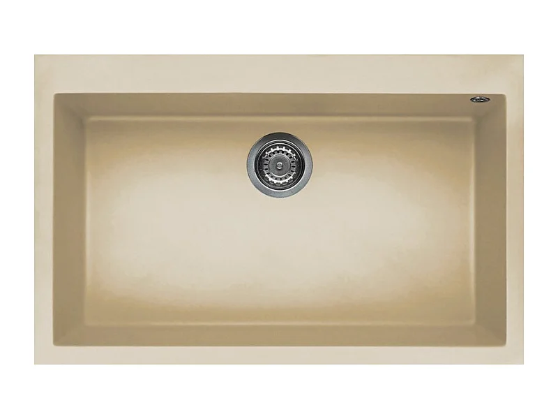 Elleci Quadra 130 Lavello montato su piano Rettangolare Keratek plus