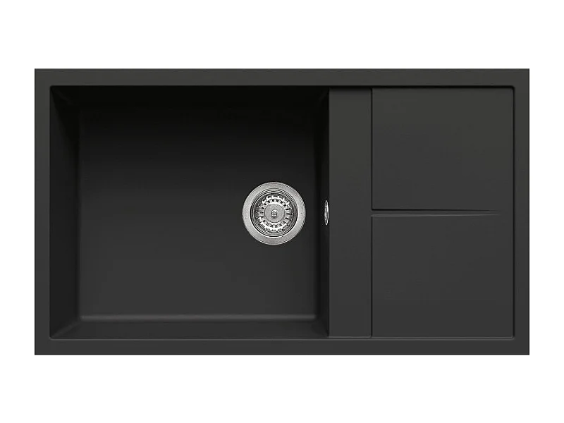 Elleci Unico 410 Lavello montato su piano Rettangolare Granitek