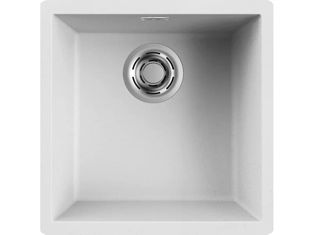 Lavello ZEN 102 45,6X45,6 1 vasca WHITE 96