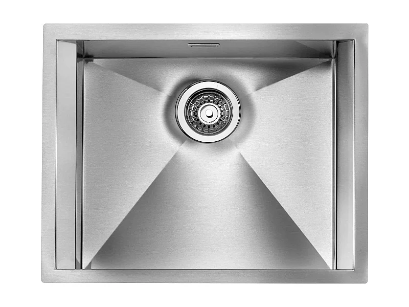 Lavello FOCUS 3" 1 vasca ACCIAIO INOX INCASSO SLIM 57X45 prof 19