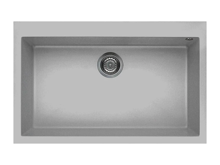 Elleci Quadra 130 Lavello montato su piano Rettangolare Metaltek