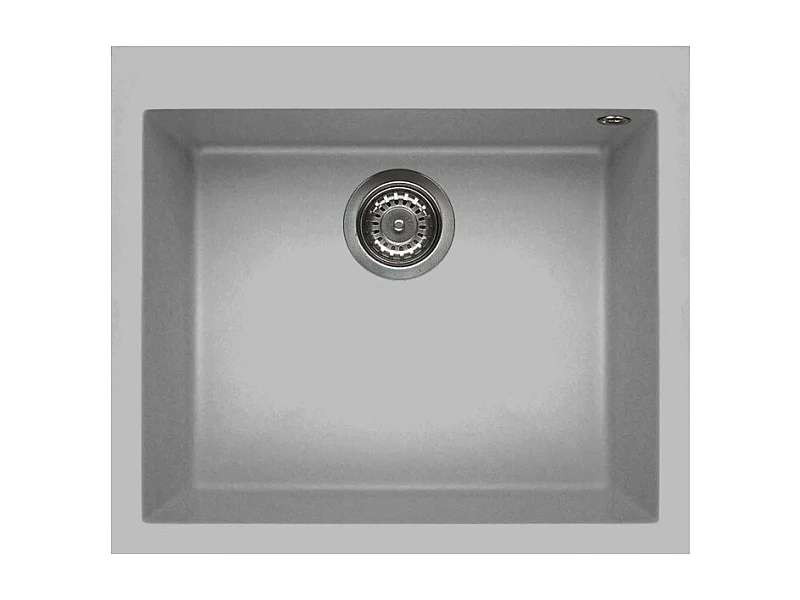 Elleci Quadra 105 Lavello montato su piano Rettangolare Metaltek