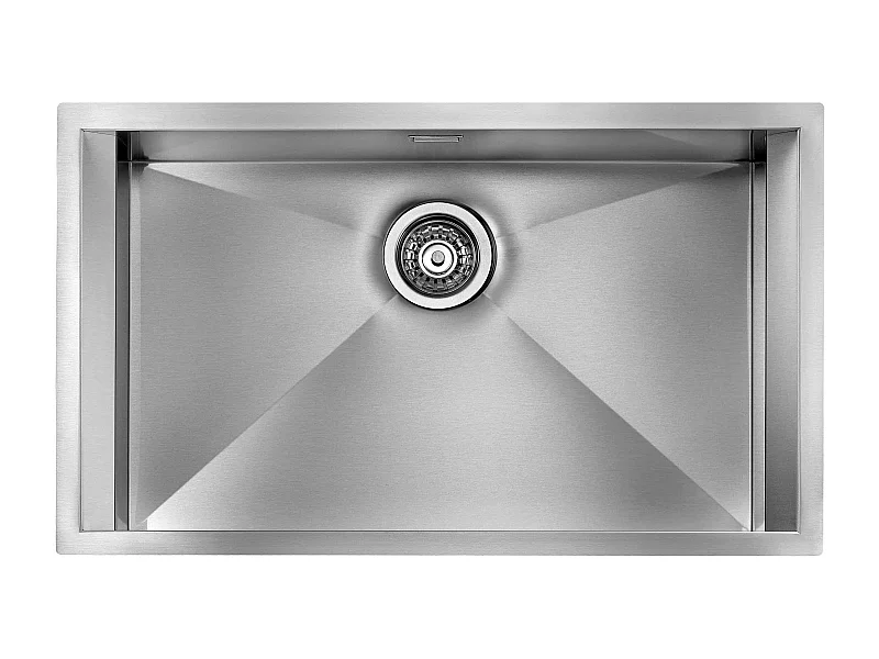 Lavello FOCUS 3" 1 vasca ACCIAIO INOX INCASSO SOTTOTOP  77X45 prof. 19