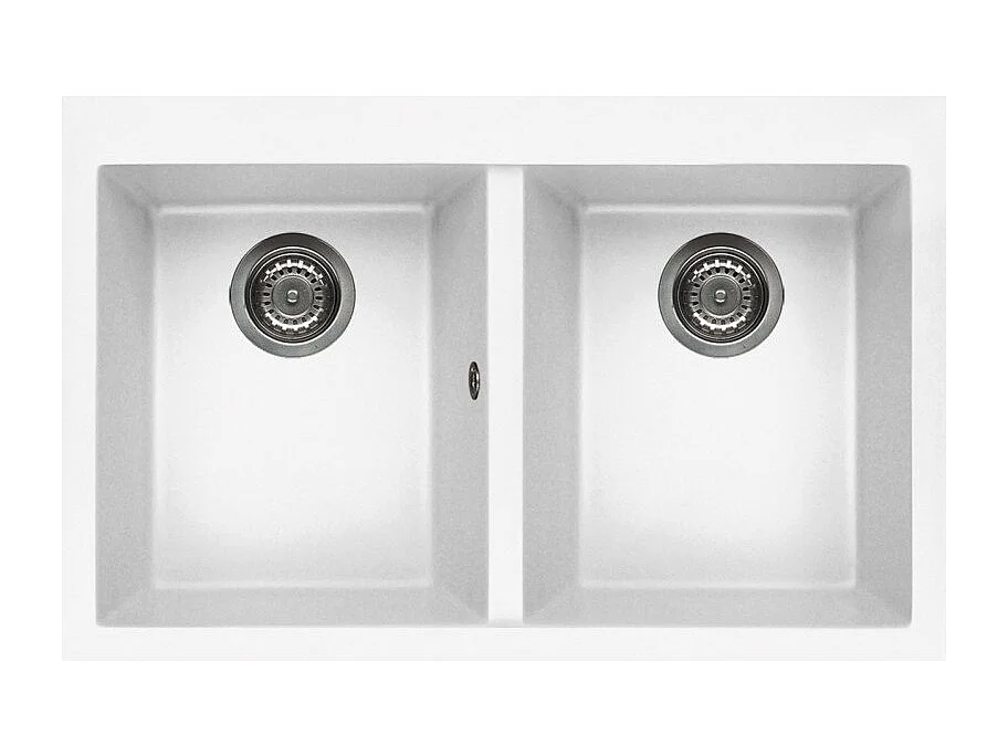 Elleci Quadra 350 Lavello montato su piano Rettangolare Keratek plus