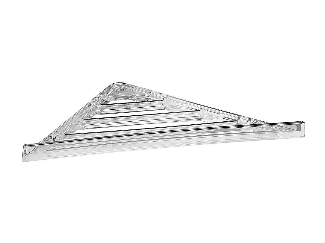 Support D'angle De Douche Finition Chromée