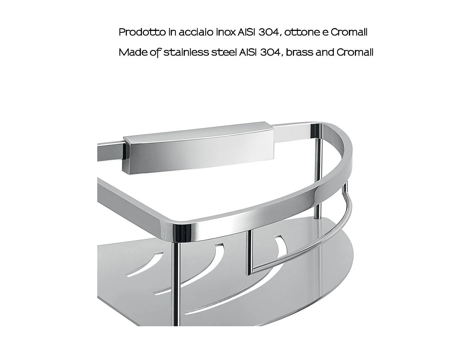 Porte-Savon D'angle Pour Douche En Acier Chromé