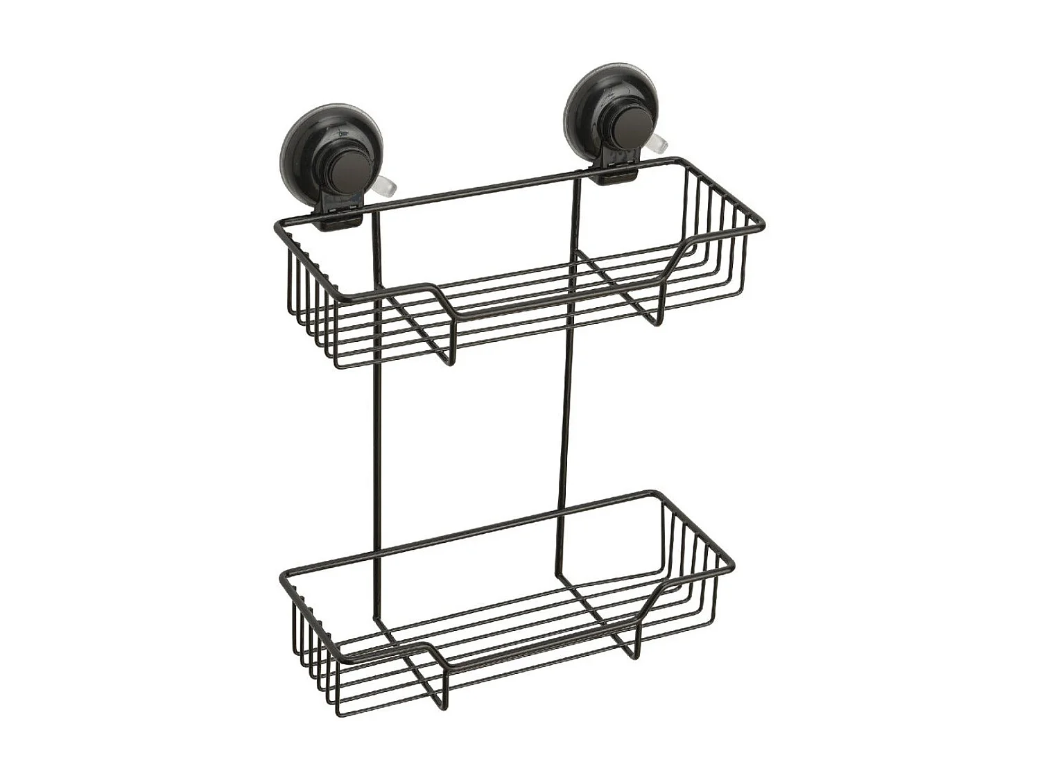 Porte-Objets À Ventouse En Métal Noir Mat | Menta