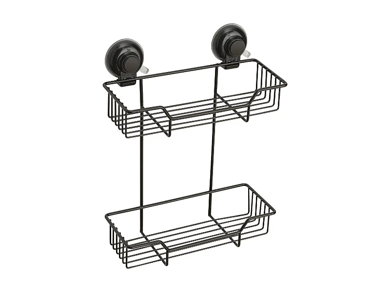 Porte-Objets À Ventouse En Métal Noir Mat | Menta