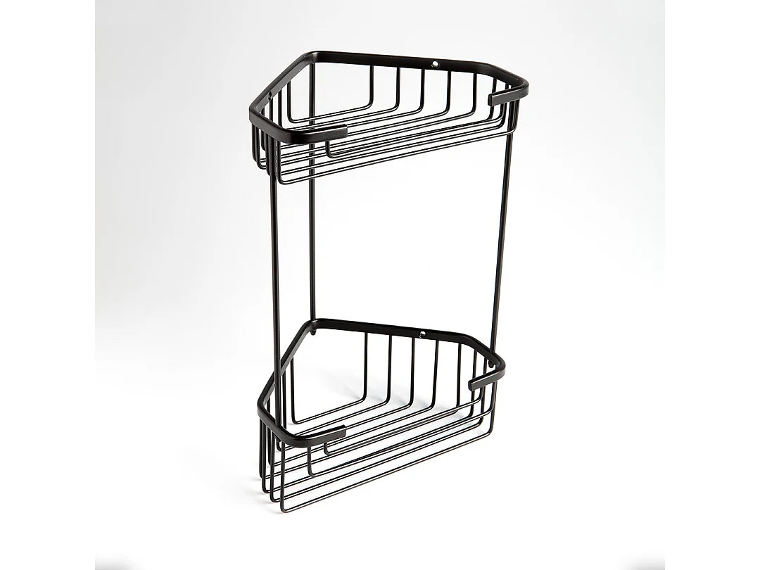 Porte-Savon Double Pour Douche En Fil Noir