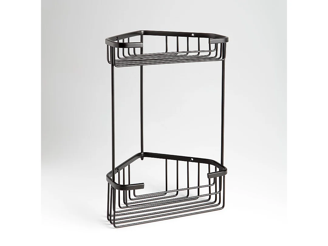 Porte-Savon Double Pour Douche En Fil Noir