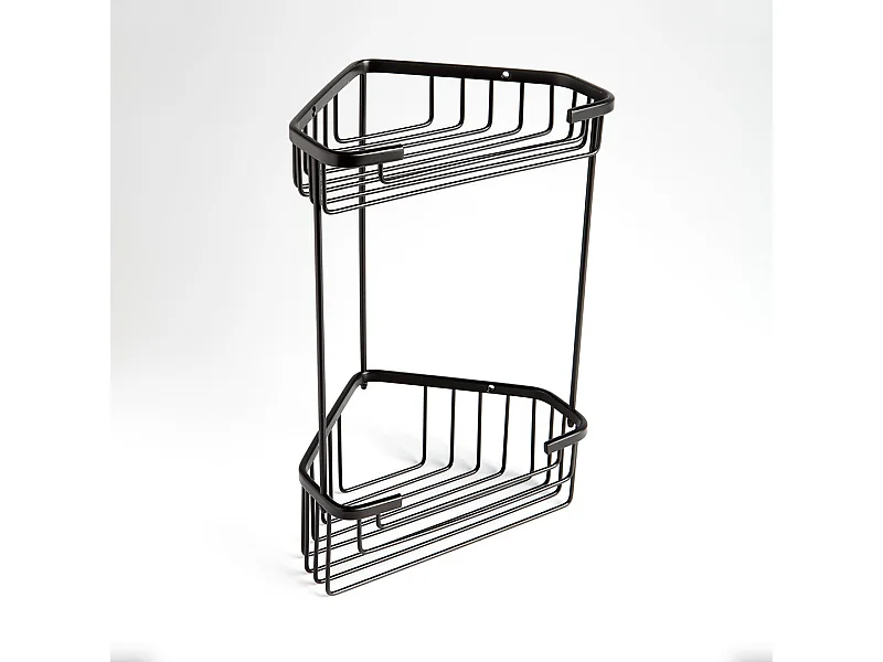 Porte-Savon Double Pour Douche En Fil Noir