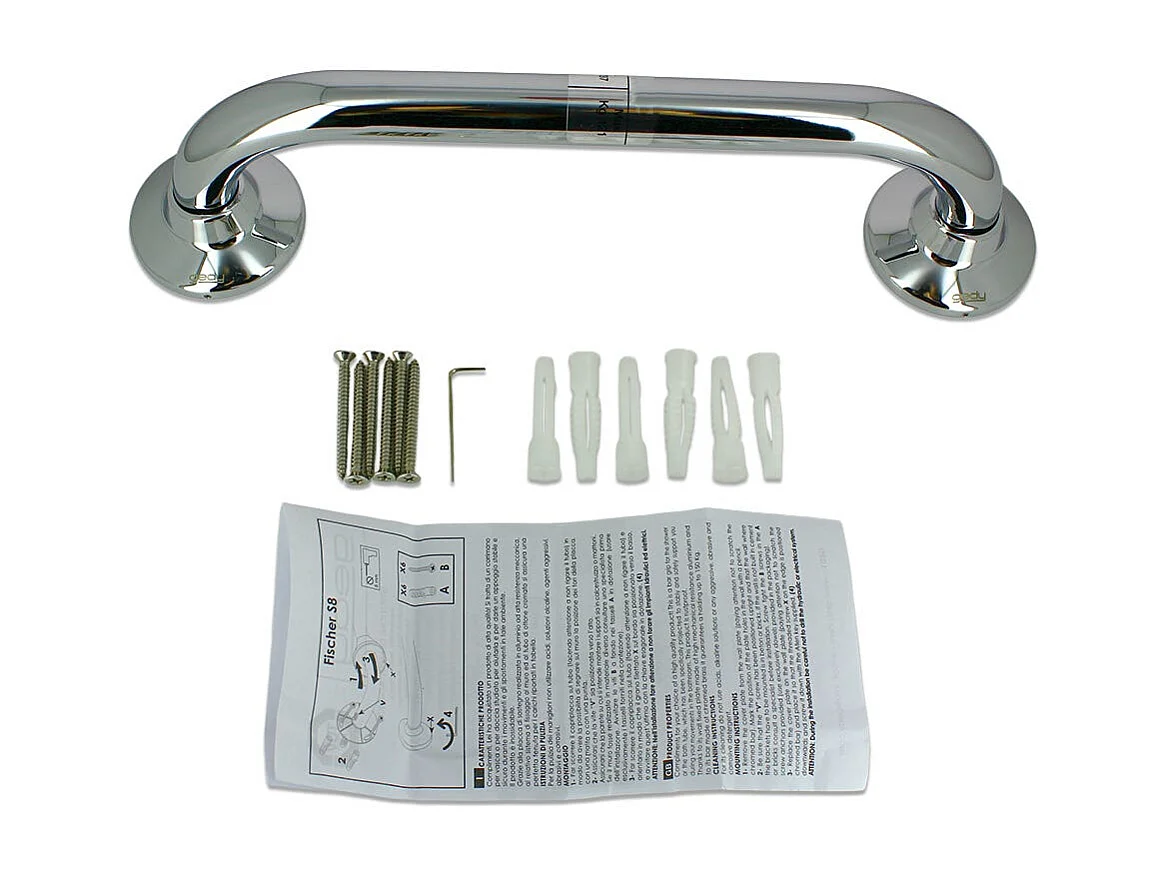 Barre D'appui Chromée 37 Cm