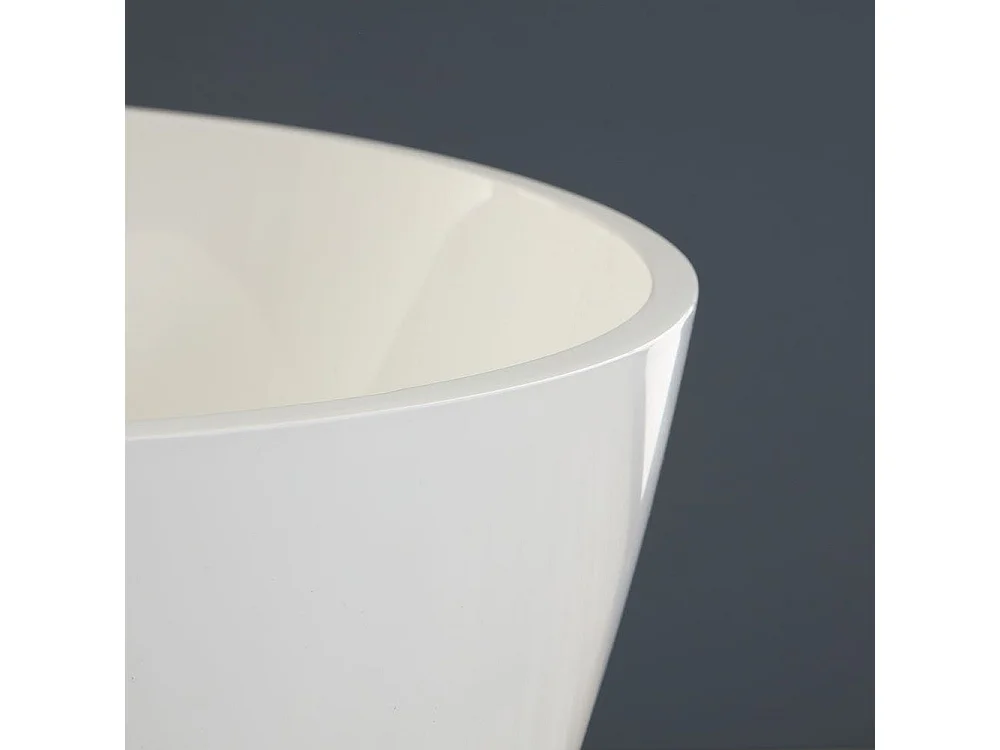 Baignoire En Marbre Recomposé Blanc 150X70x56 Cm |  Rachele