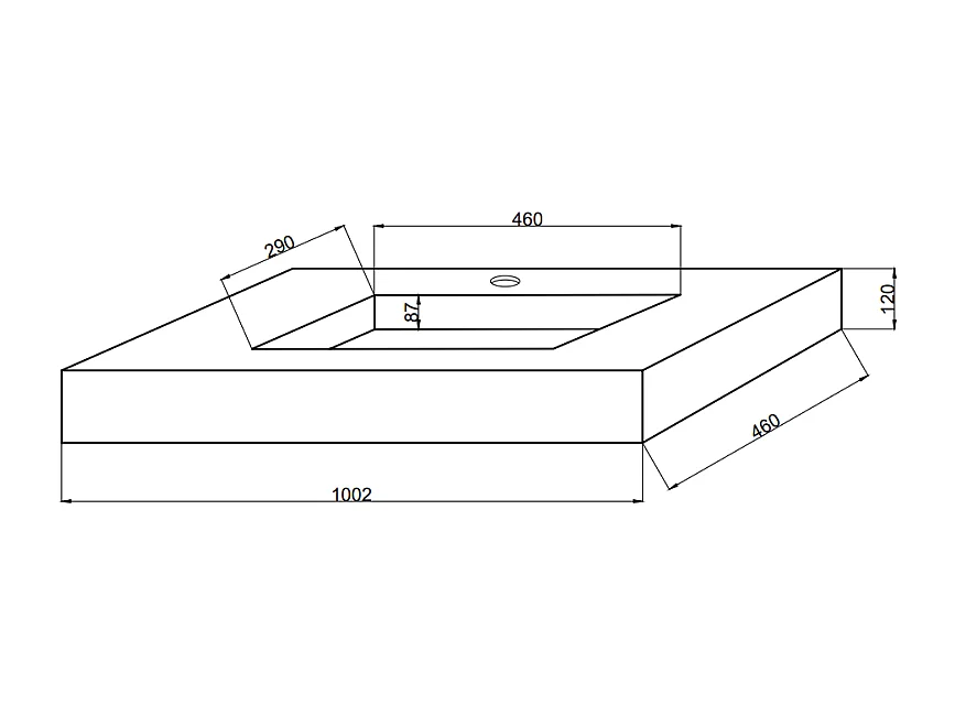 Lavabo De Salle De Bain Hpl 100 Cm À Suspendre En Chêne Miel