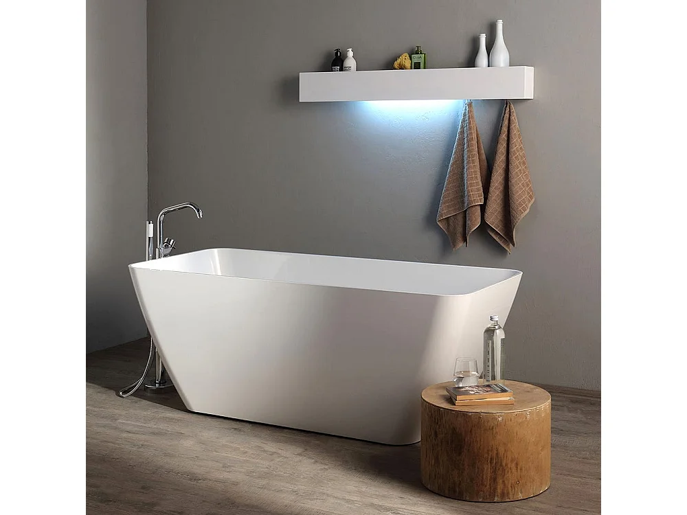 Baignoire Îlot Moderne En Marbre Reconstitué | Paola