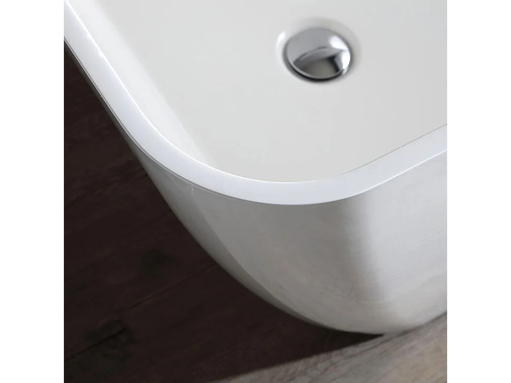 Baignoire Îlot Moderne En Marbre Reconstitué | Paola