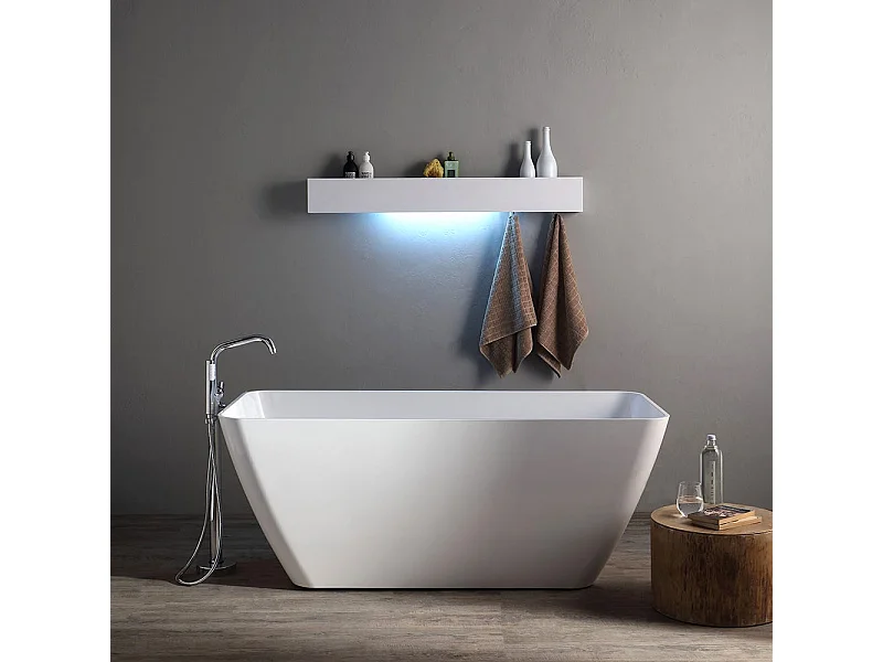 Baignoire Îlot Moderne En Marbre Reconstitué | Paola