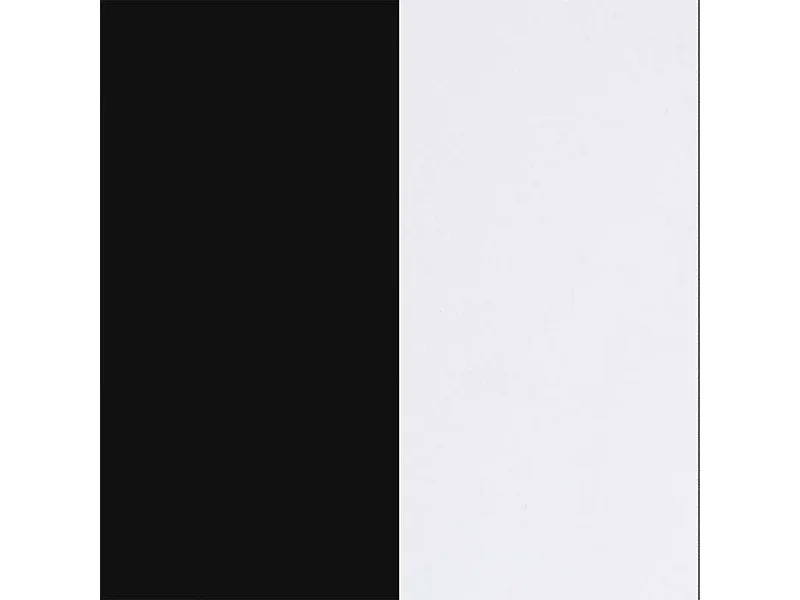 Mueble de salón Moobi en color blanco artik negro y medidas 160 x 124 cm Blanco Artik (Blanco Mate) - Negro