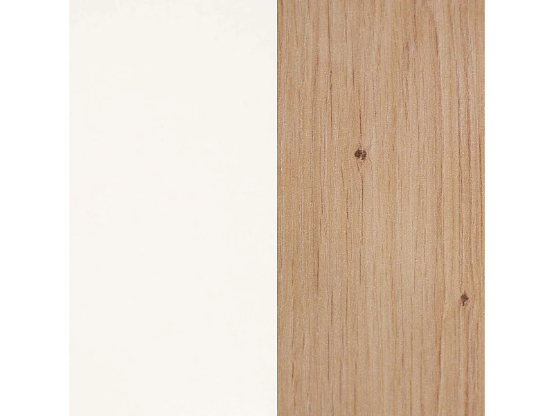 Salón Bender con mueble TV y estanterías blanco artik alpino 200 cm Blanco Artik (Blanco Mate) - Alpino