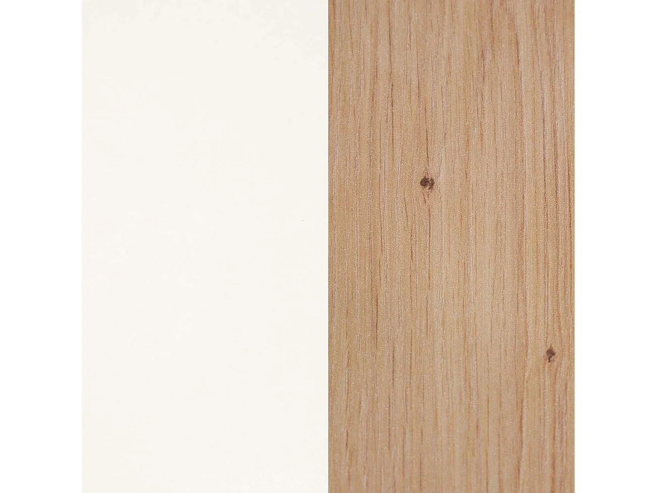 Salón Bender con mueble TV y estanterías blanco artik y alpino 200 cm Blanco Artik (Blanco Mate) - Alpino