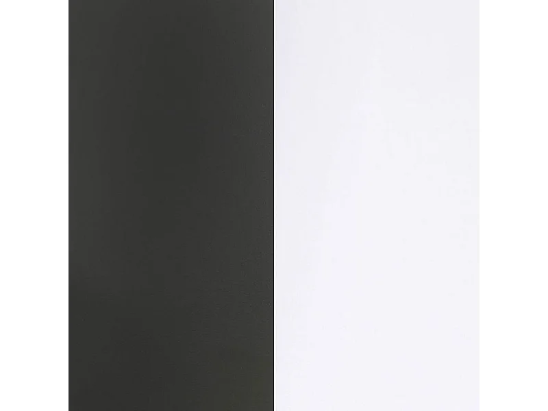 Mueble de salón modular Lunet en blanco artik negro 190 cm Blanco Artik (Blanco Mate) - Negro