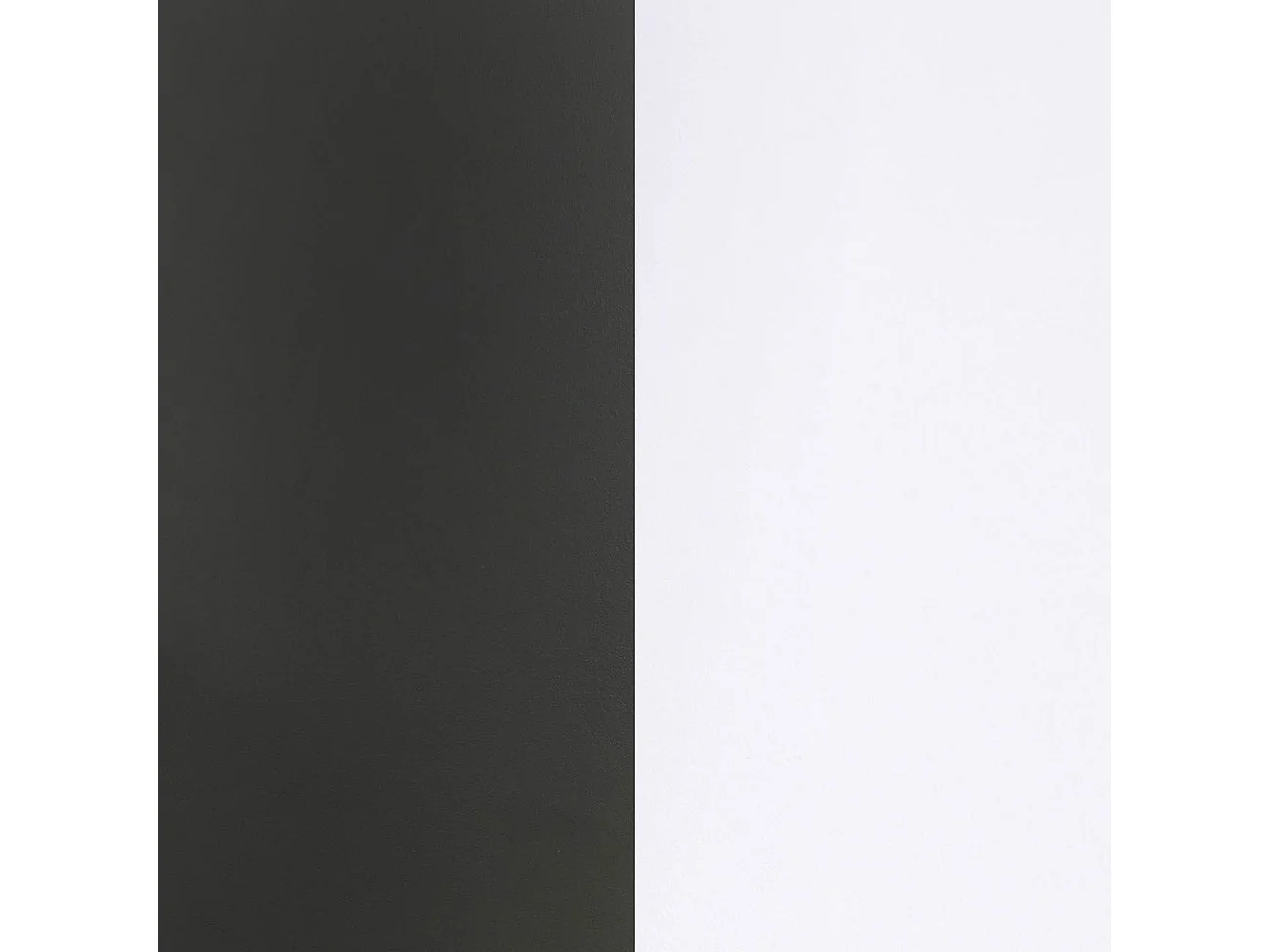 Mueble de salón modular Lunet en blanco artik negro 190 cm Blanco Artik (Blanco Mate) - Negro