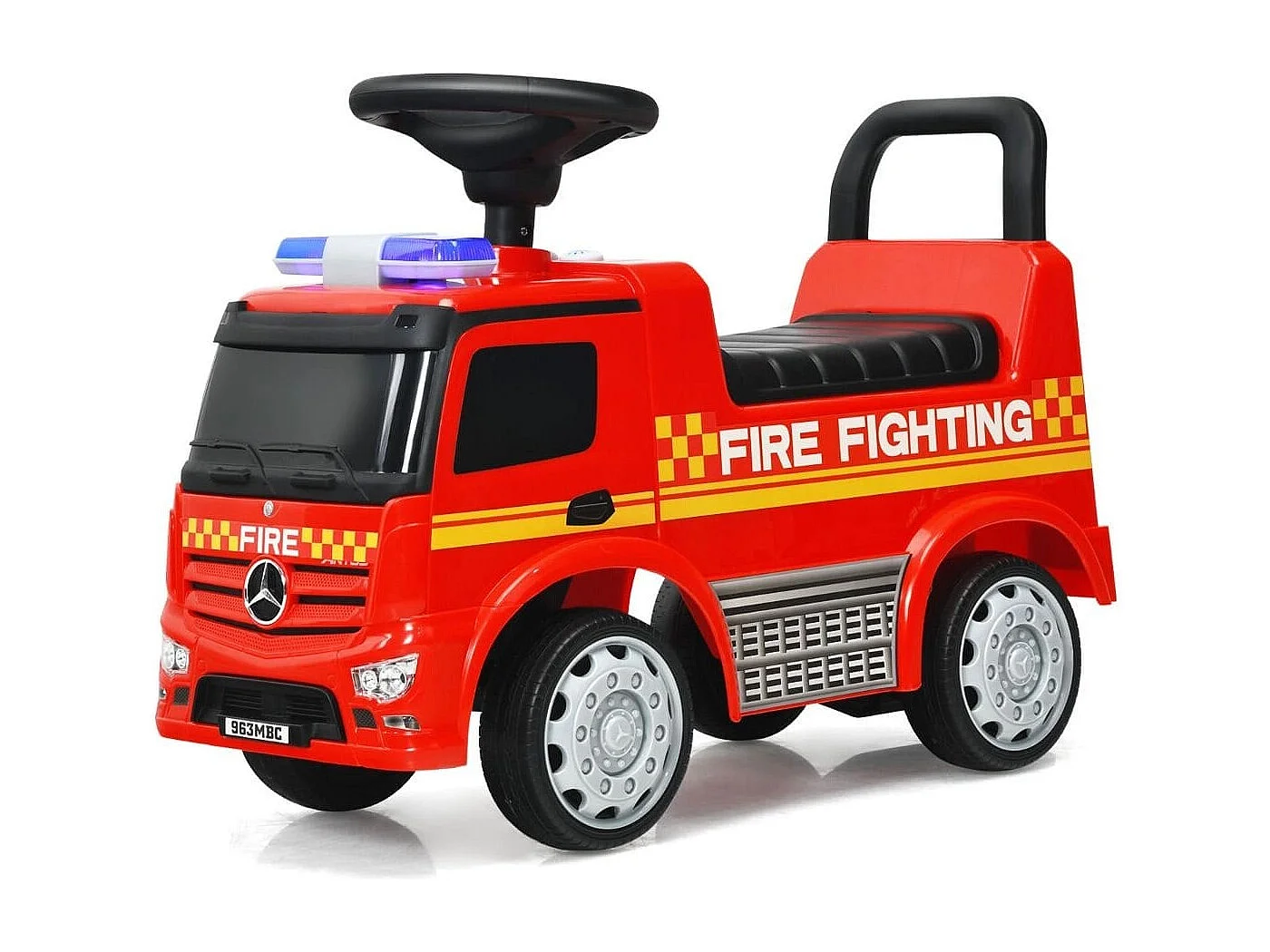 Kinder-Feuerwehrauto lizenzierter Mercedes Benz Schiebeauto 62 x 29 x 43 cm Rot