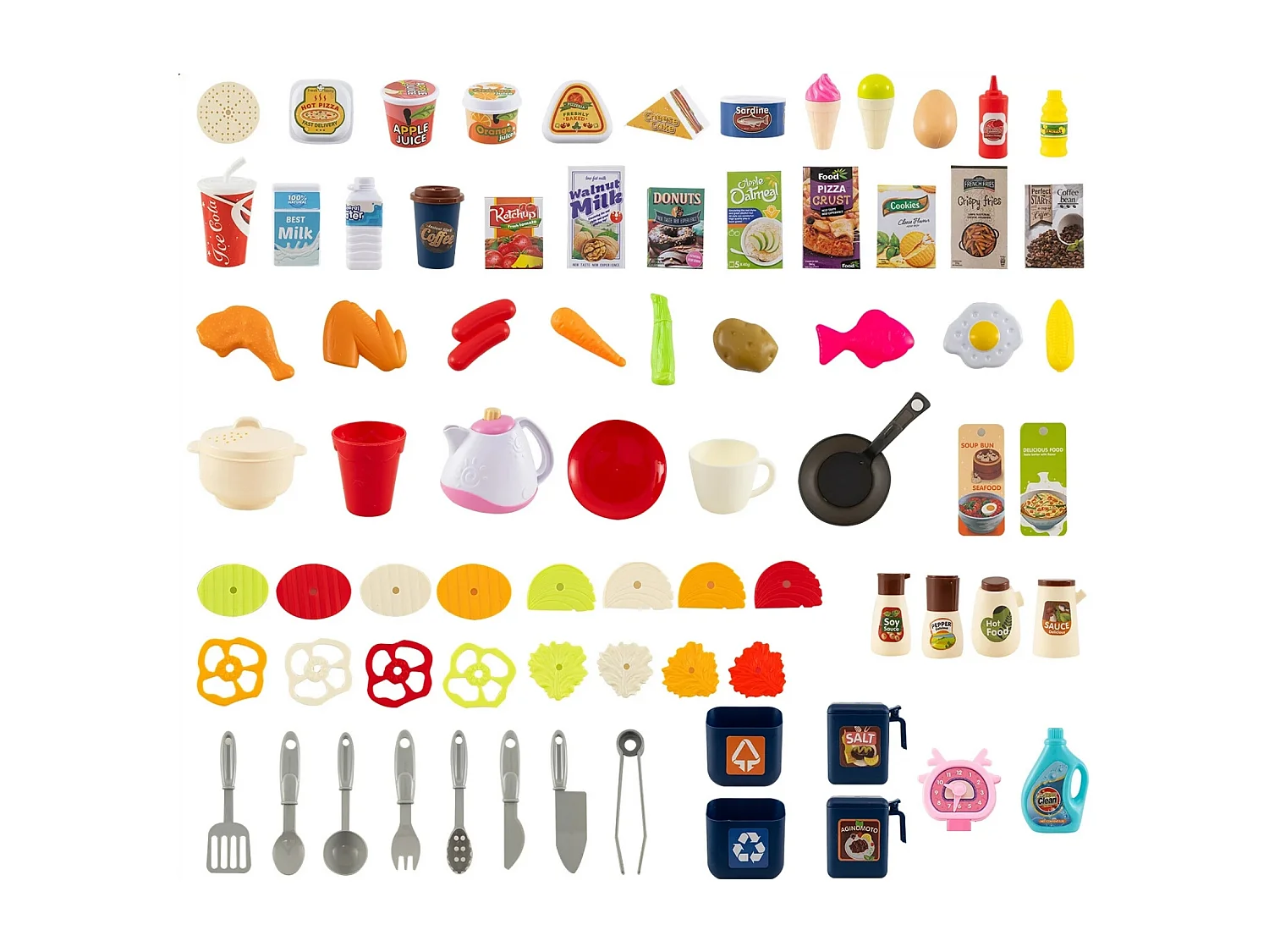 Cucina ad angolo per bambini con suoni e luci Cucina per bambini con fornelli, lavello e 113 accessori Rosa