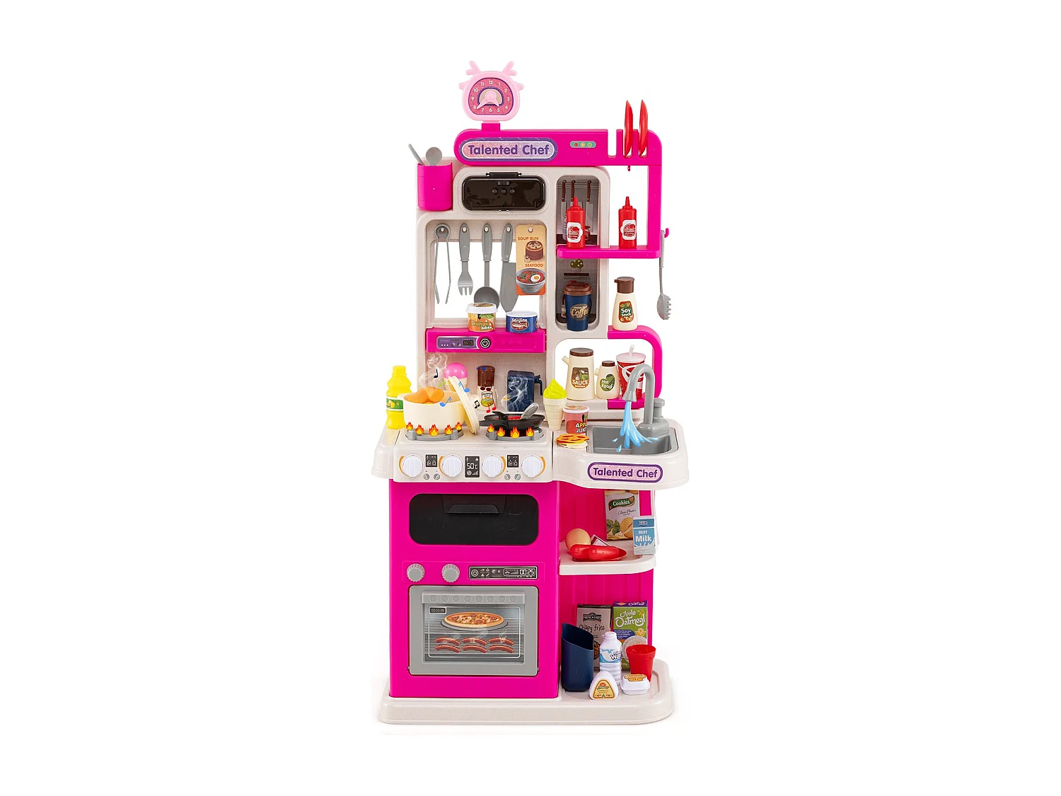 Cucina per bambini con 95 accessori Cucina da gioco Cucina per bambole Cucina giocattolo per bambini dai 3 anni in su Rosa