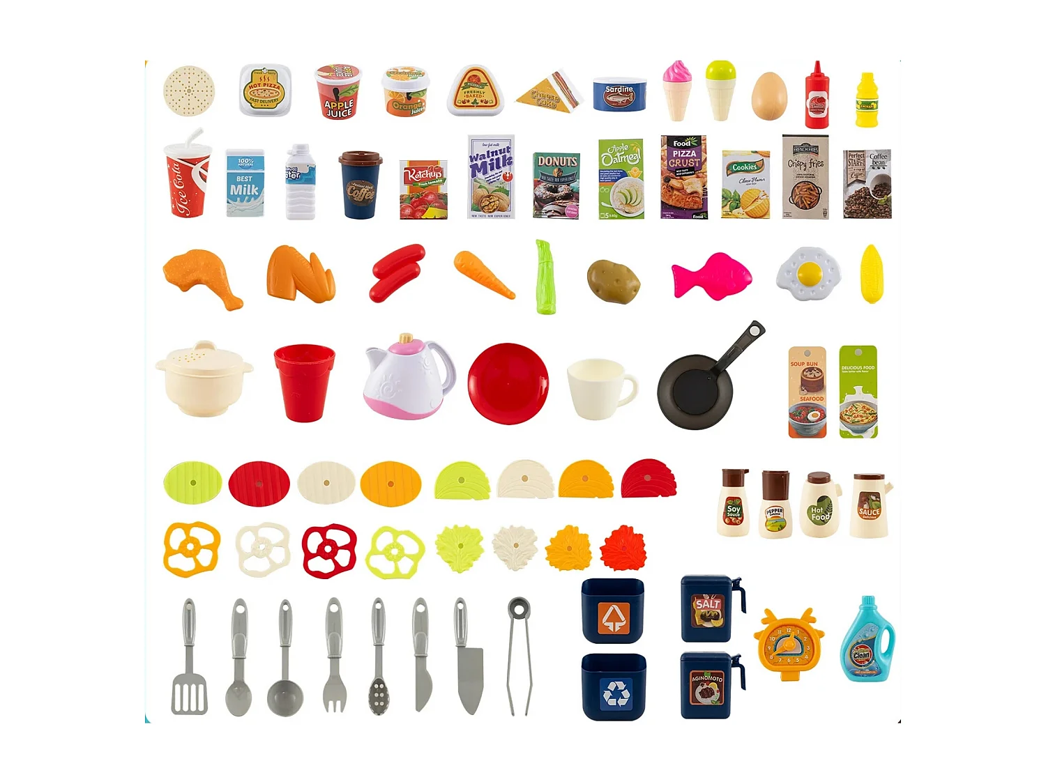 Cucina ad angolo per bambini con suoni e luci Cucina per bambini con fornello, lavello e accessori da 113 pezzi Blu