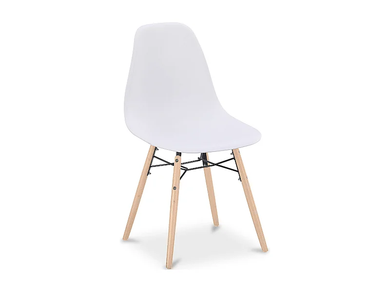 Sedia da Pranzo - Design Scandinavo - Gambe in Legno - Skögur