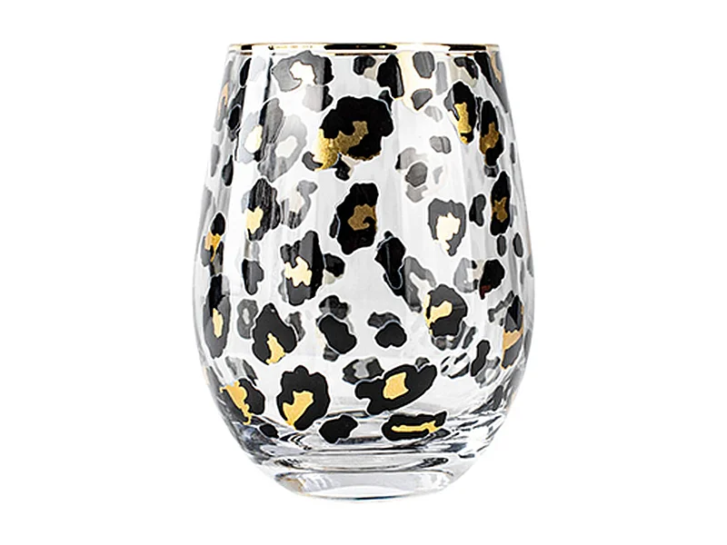 Novastyl - Lot De 4 Gobelets Leopard 18cl En Verre