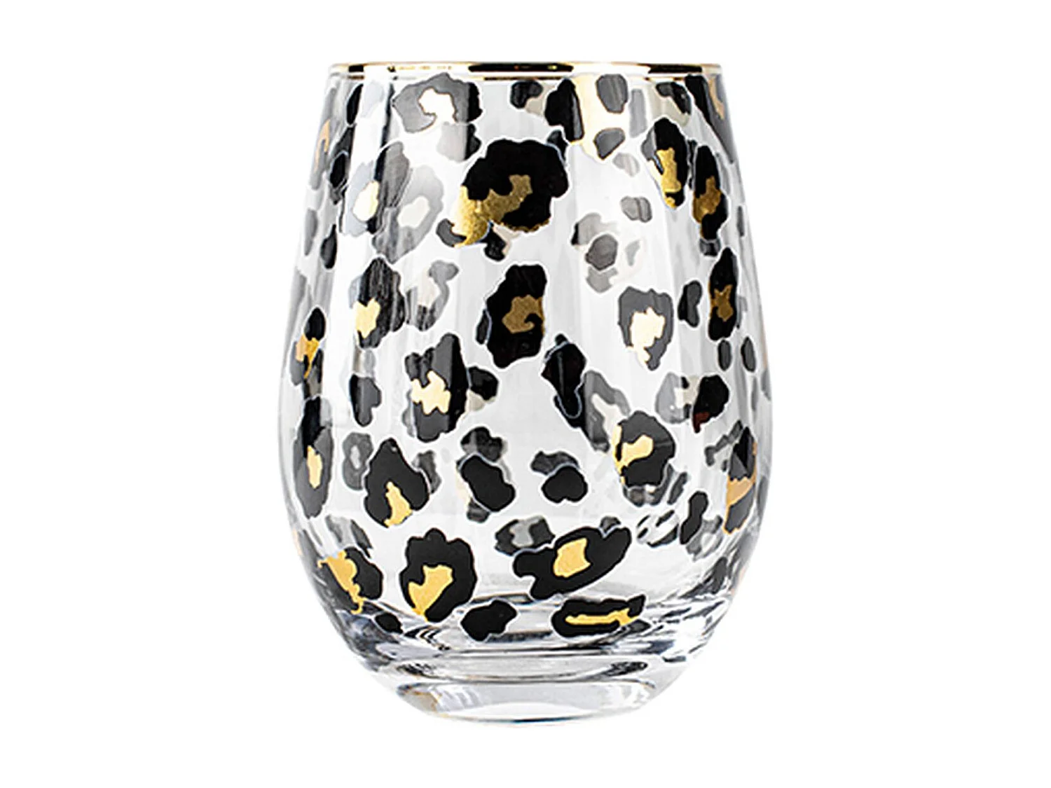 Novastyl - Lot De 4 Gobelets Leopard 18cl En Verre