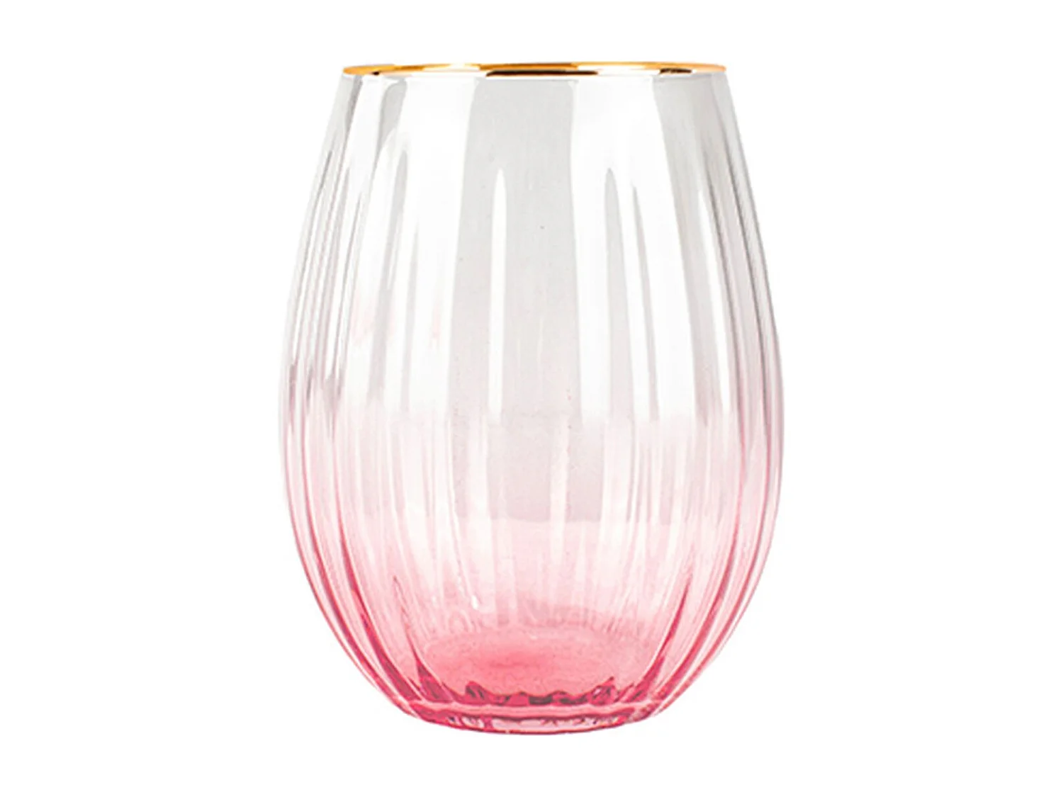 Novastyl - Lot De 4 Gobelets Gatsby 59cl En Verre Rose