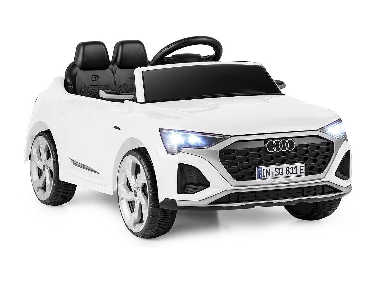 Lizenziertes Audi SQ8 Kinderauto 12-V-Elektrofahrzeug mit Fernbedienung Weiß