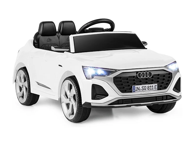 Lizenziertes Audi SQ8 Kinderauto 12-V-Elektrofahrzeug mit Fernbedienung Weiß