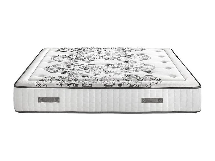 Colchón muelles ensacados Queen 28 cm acogida gradual-150x200-Blanco