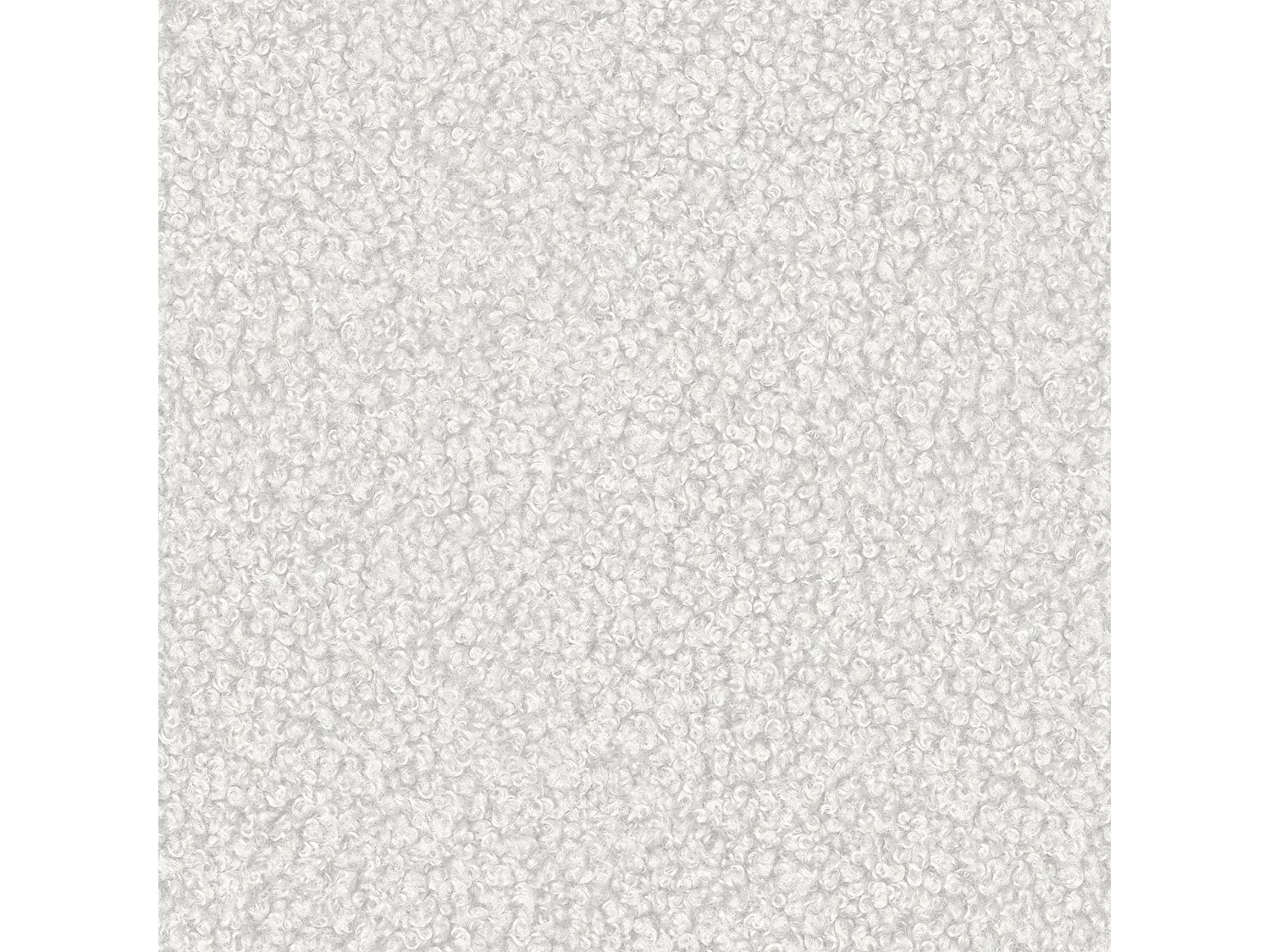 BESILIO Łóżko z pojemnikiem i stelażem 180x200 Holi- łóżko podwójne tapicerowane, tkanina boucle, baranek - Biały