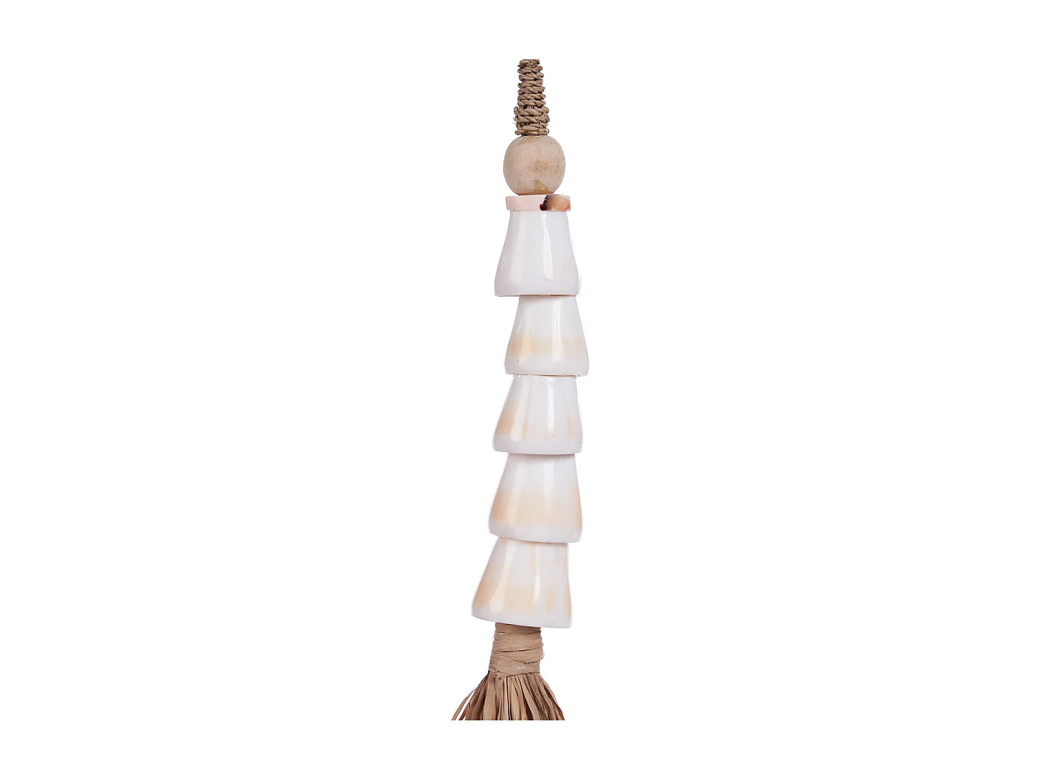 The Cone Shell Tassel - Natural White