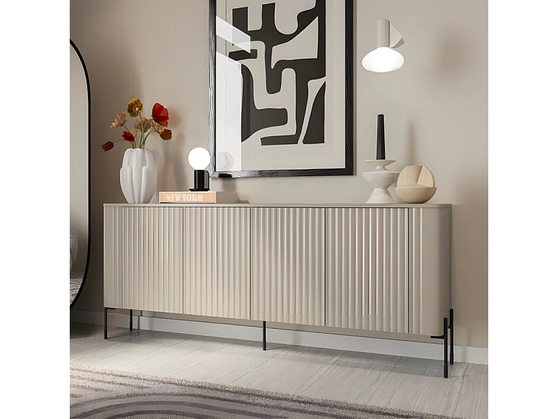 Buffet cachemire 190 cm 4 portes Hector