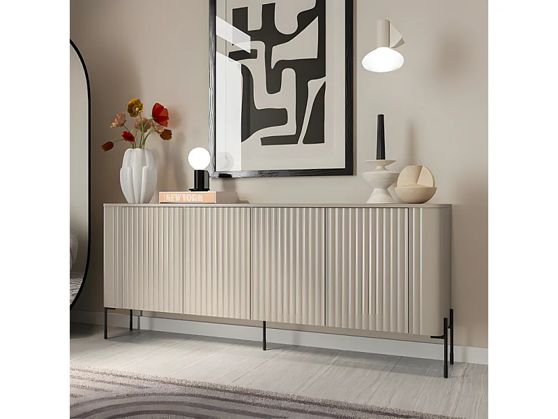 Buffet cachemire 190 cm 4 portes Hector