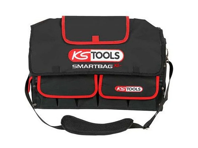 Torba na narzędzia KS Tools SMARTBAG XL 25L Czerwono-Czarna - Ultra wytrzymała tkanina, wygodna i pojemna