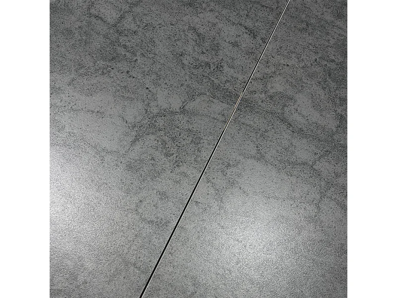 Table extensible 180/260 cm céramique gris pieds géométriques - PARKER