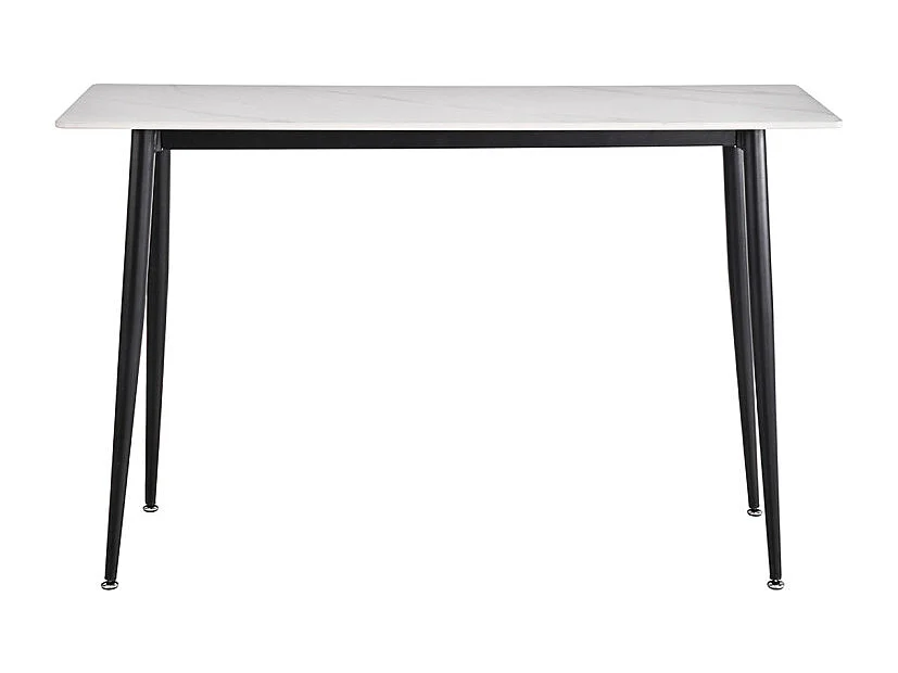 Console 120 cm céramique blanc pieds évasés métal noir - RYDER 2